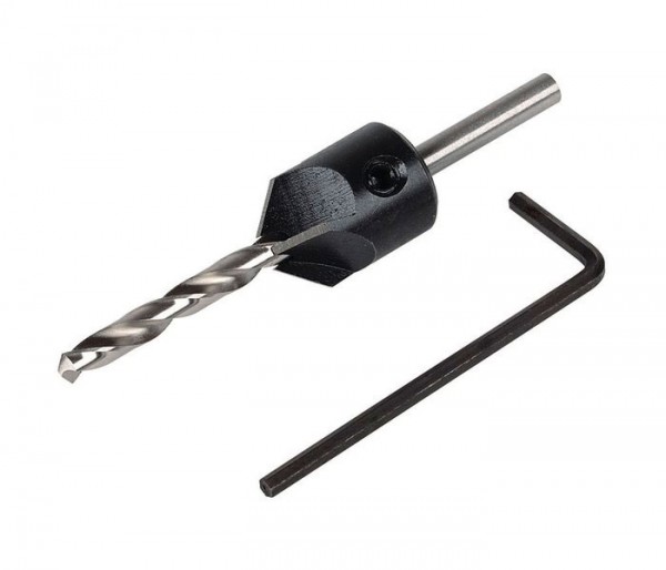 Wolfcraft Foret-fraise à 2 étages pour encastrer les têtes de vis L5 cm, idéal pour la pose de planchers et te