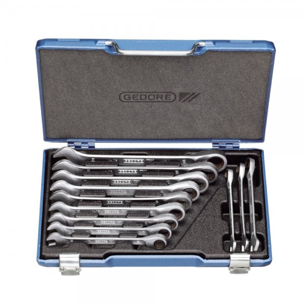 Gedore Serie di chiavi combinate a cricchetto, 12 pz. 8-19 mm - 7 R-012