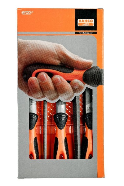 Bahco JEU DE LIMES ERGO 5 PCS 200MM COUPE 2 - 1-477-08-2-2