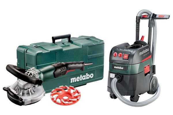 Metabo RSEV 19-125 RT + ASR 35 L ACP Set Machines op netvoeding in de set, Kunststof koffer - 691000000