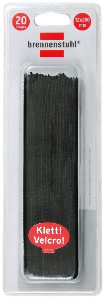 Brennenstuhl Kabelbinder Klett-Kabelbinder Schwarz 12mm x 200mm
