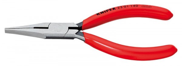 Knipex Platbuigtang met zijsnijder (instrumentmakerstang) met kunststof bekleed 140 mm - 23 01 140