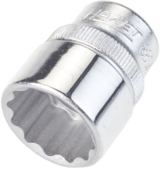 Hazet Dubbele-6-kantdopsleutelbit - Vierkant hol 10 mm (3/8 inch) - Buiten twaalfkant tractieprofiel - Sleutelwijdte: 11/16 - Totale lengte: 29.5 mm - 880AZ-11/16