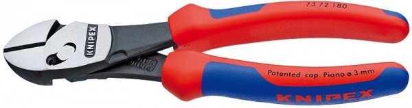 Knipex KNIPEX TwinForce Hoogwaardige zijsnijtangen met meer-componentengrepen 180 mm - 73 72 180 BK