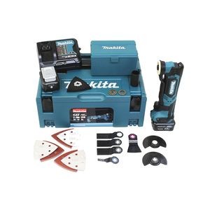 Makita Akku-Multifunktions-Werkzeug 10,8V, 2x Akku 4Ah, Ladegerät DC10SB - TM30DSMJX5