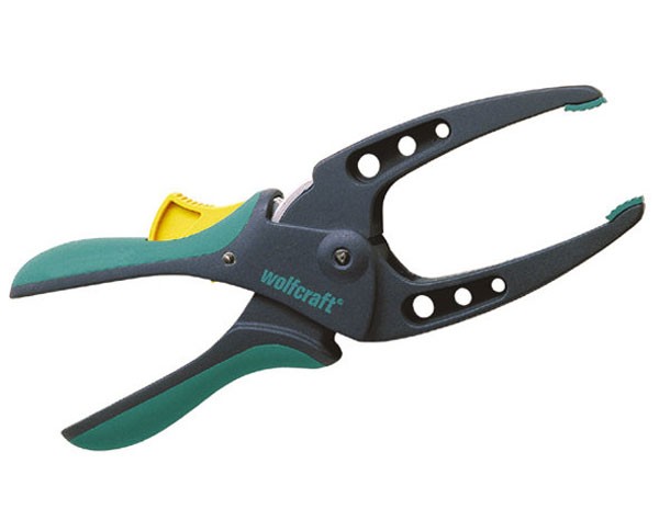 Wolfcraft "MTR 70" Pince-étau bi-matière à cliquet bec long
