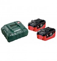 Metabo Basis Set LiHD 2x LiHD Akkupacks (18V/5,5 Ah), ASC 145, Karton - 685122000