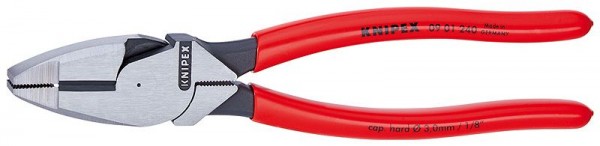 Knipex Kabeltang "Lineman's Pliers" met anti-slip kunststof bekleed 240 mm - 09 01 240