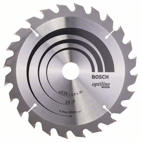 Bosch Professional List kružne pile Optiline Wood 235 x 30/25 x 2,8 mm, 24 - 2608640725