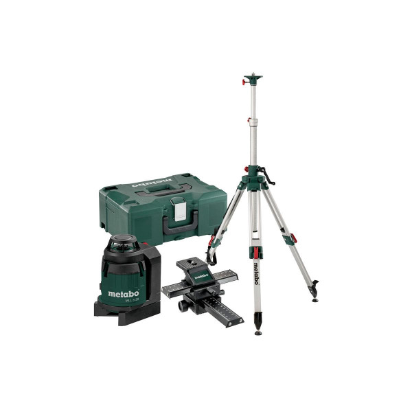 Metabo Multilinienlaser MLL 3-20 Set, mit Baustativ und Kreuzschlitten, Karton - 690931000