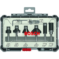 Bosch Professional Rand- und Kantenfräser-Set, 6-mm-Schaft, 6-teilig - 2607017468