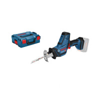 Bosch Professional Sega universale a batteria GSA 18 V-LI C, senza batterie e carricabatterie, in valigetta L-BOXX con set di accessori - 06016A5001