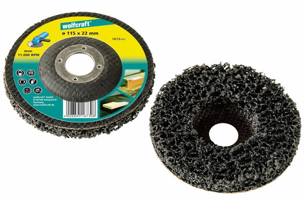 Wolfcraft disco abrasivo universale per smerigliatrice