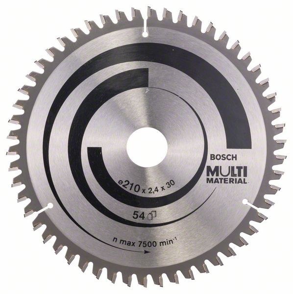 Bosch Professional Kreissägeblatt Multi Material, 210 x 30 x 2,4 mm, 54