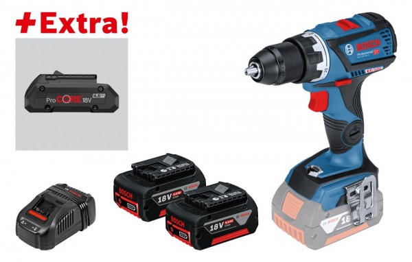 Bosch Professional Accuschroefboormachine GSR 18V-60 C, 2x5,0Ah accu, ProCORE18V 4.0Ah, L-BOXX - 0615990K7L