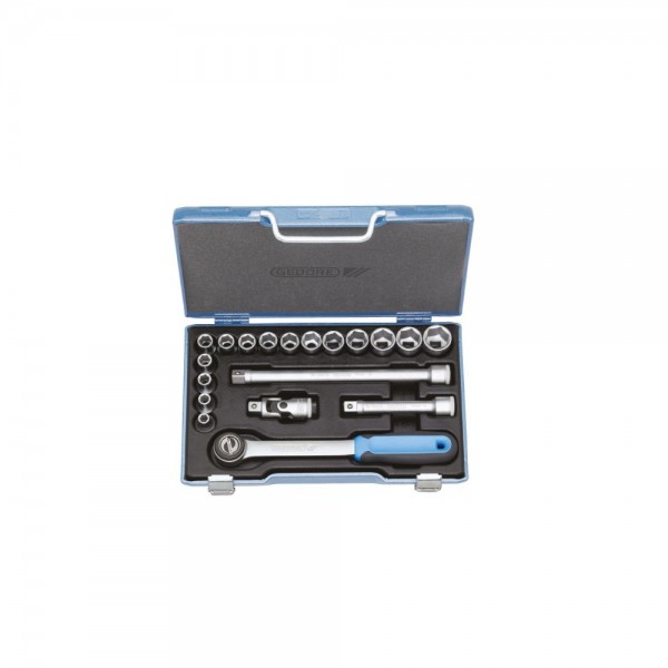 Gedore Dopsleutelset 1/2" 19-dlg 8-24 mm - 19 JMU-3