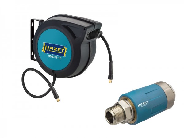 Hazet Schlauchaufroller mit Schnellkupplung - 9040 N/2