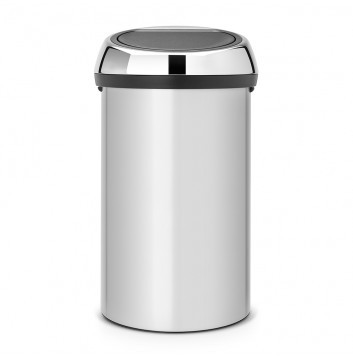 Brabantia Afvalemmer Touch Bin, 60 liter - metallic grey - 402425