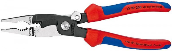 Knipex Pinza per elettroinstallazioni rivestiti in materiale bicomponente 200 mm - 13 92 200 SB