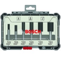 Bosch Professional Nutfräser-Set, 1/4"-Schaft, 6-teilig - 2607017467