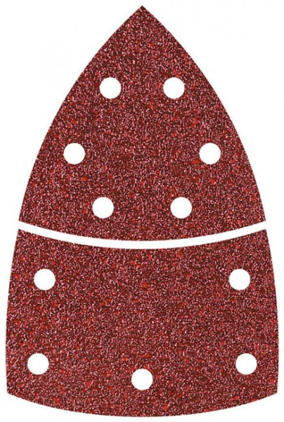 Wolfcraft 10 hojas de lijar adhesivas, grano 120, 95 mm - 1814000