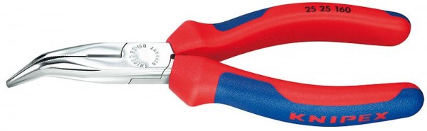 Knipex Pinza per meccanica - con becchi mezzotondi con tronchese (pinza per radiotecnici) 160 mm - 25 25 160