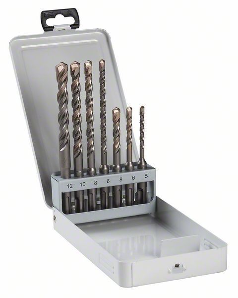 Bosch Set di punte per martelli, 7-pezzi, 5 - 12 mm - 2607018277