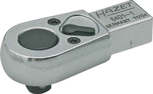 Hazet Einsteck-Umschaltknarre - Einsteck-Vierkant 9 x 12 mm - Vierkant massiv 6,3 mm (1/4 Zoll) - Gesamtlänge: 46.5 mm - 6401-1