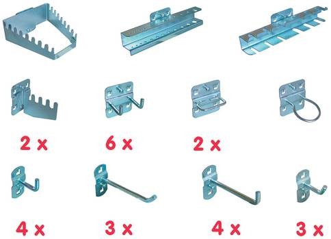 Güde Supporto assortimento di utensili, 28 pezzi
