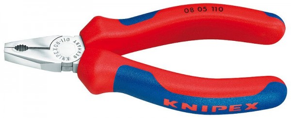 Knipex Pinza universale tascabile cromata rivestiti in materiale bicomponente 110 mm - 08 05 110