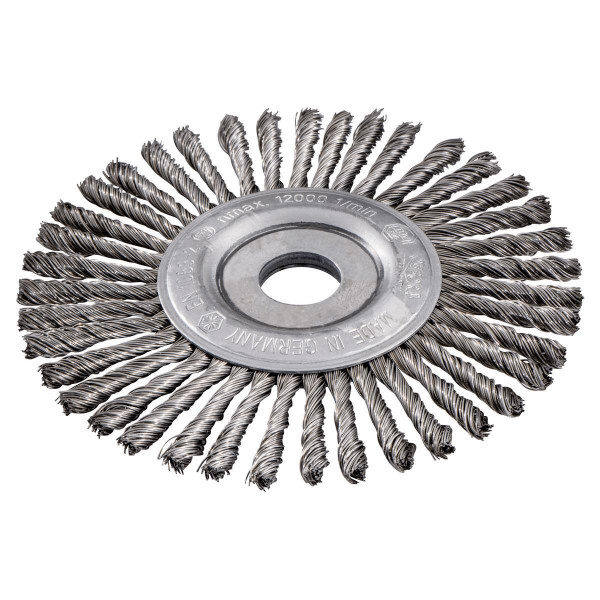 Metabo Cepillo redondo 125x0,5x6 /22,23 mm, acero, trenzado - 626815000