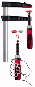 Bessey Strettoio a vite con ganasce in ghisa malleabile TG-2K 400/80