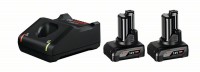 Bosch Professional Set de base 2 batteries GBA 12V, 6,0Ah + GAL 12V-40 Professional - 1600A01B20