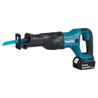 Makita Sierra de sable 18V, Batería 5.0Ah, Cargador DC18RC - DJR186RT