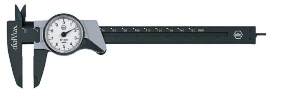 Wiha Pied à coulisse à cadran dialMax, résolution 0,1 mm (411 210 2) 150 mm - 27082