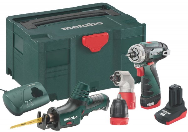 Metabo Combo Set 2.2 10.8 V Quick Pro Akku-Maschinen im Set MetaLoc, PowerMaxx BS Quick + PowerMaxx ASE - 685054000