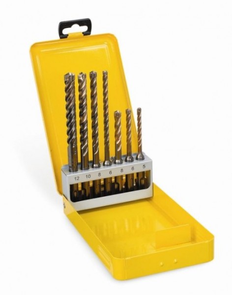DeWALT XLR SDS-Plus Hammerbohrer-Set 7 teilig in Metallkassette