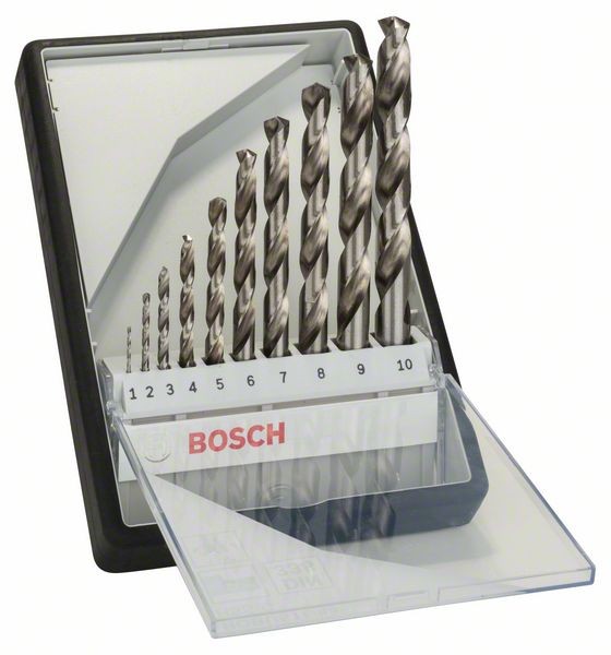 Bosch Professional 10-dijelni Robust Line set svrdla za metal HSS-G, 135° 1; 2; 3; 4; 5; 6; 7; 8; 9 - 2607010535