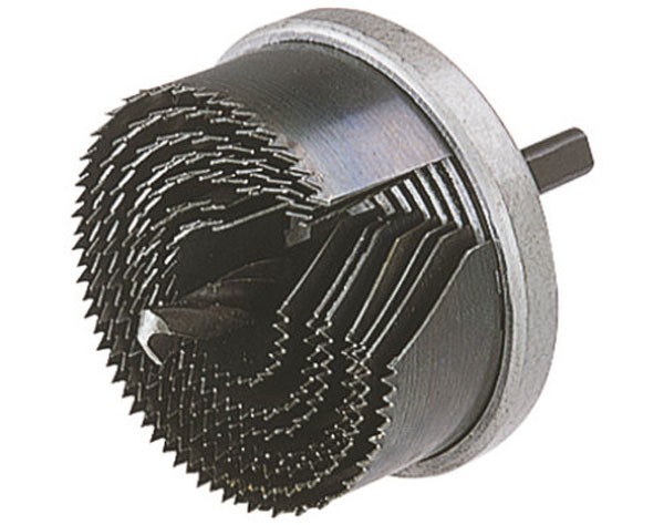Wolfcraft sega a tazza 7 lame, punta da trapano. per centrare da 8 mm, pro