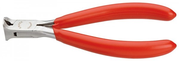 Knipex Elektronica-voorsnijtang spiegelgepolijst met kunststof bekleed 115 mm - 64 11 115