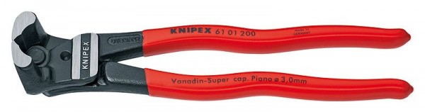 Knipex Boutenvoorsnijtang grote krachtoverbrenging met kunststof bekleed 200 mm - 61 01 200 SB