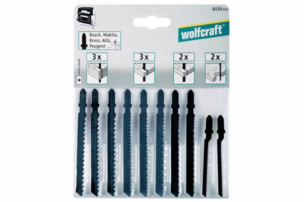 Wolfcraft lame per seghetti alternativi, attacco a T / contenuto: legno: 3