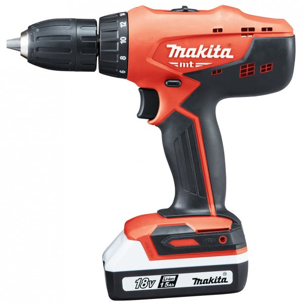 Makita Akku-Bohrschrauber 18,0V / 1,5Ah, 2 Akkus + Ladegerät DC18WA - M6301DWE