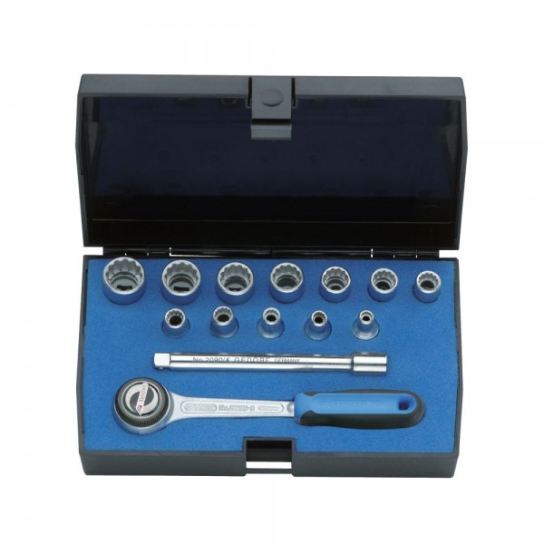 Gedore Dopsleutelset 1/4" 14-dlg UD-Profiel 4-13 mm - D 20 DMU-3