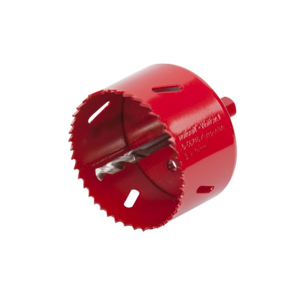 Wolfcraft sega a tazza BiM completa con adattatore mandrino e punta centra