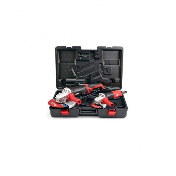Flex Meuleuse d'angle L 2100-230 + Meuleuse d'angle L 1001-125 en coffret - 438405