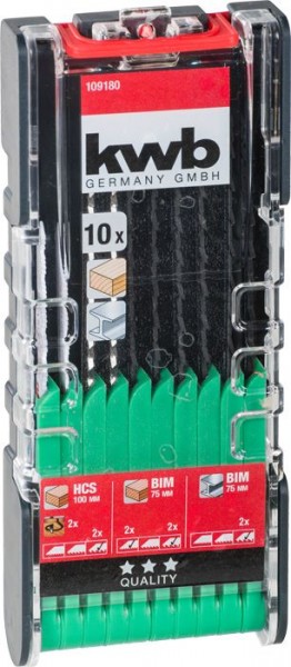 KWB Decoupeerzaagbladenset, 10-delig - 109180