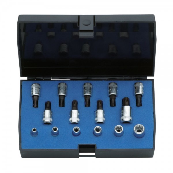 Gedore Dopsleutel-schroevendraaierset 1/4" 15-dlg TORX - ITX 20 TX-015