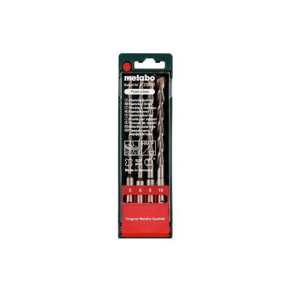 Metabo Juego de brocas "SP" SDS plus de 4 piezas (625580000)