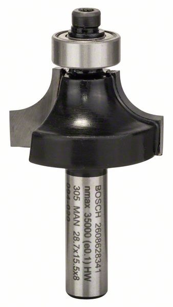 Bosch Abrundfräser 8 mm, R1 8 mm, L 15,2 mm, G 53 mm